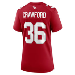 Kitan Crawford Arizona Cardinals Women's Team Game Jersey - Cardinal - Nike