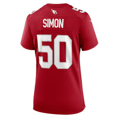 Cody Simon Arizona Cardinals Women's Team Game Jersey - Cardinal - Nike