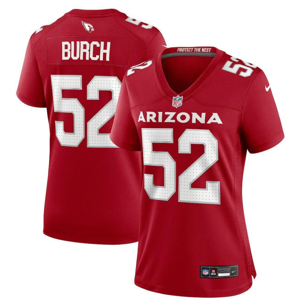 Jordan Burch Arizona Cardinals Women's Team Game Jersey - Cardinal - Nike