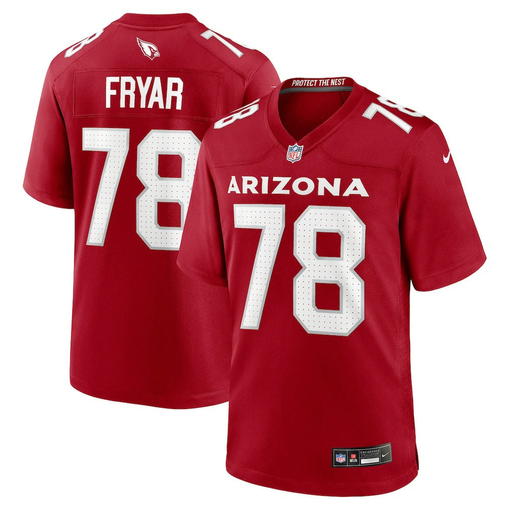 Josh Fryar Arizona Cardinals Team Game Jersey - Cardinal - Nike