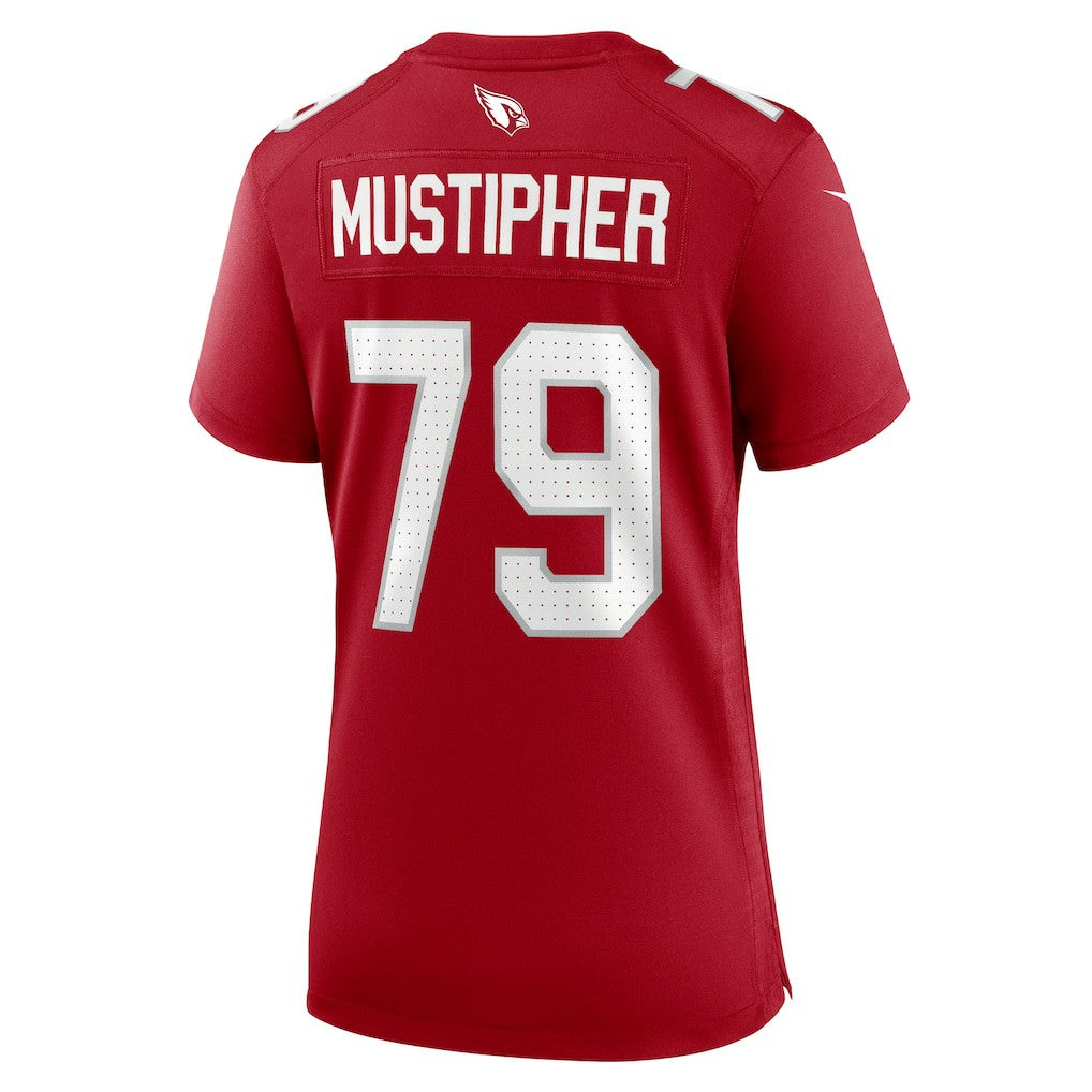 PJ Mustipher Arizona Cardinals Women's Team Game Jersey - Cardinal - Nike