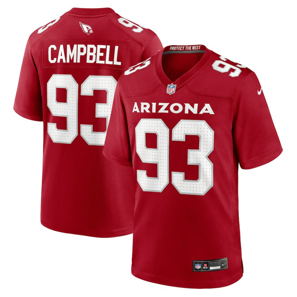 Calais Campbell Arizona Cardinals Team Game Jersey - Cardinal - Nike