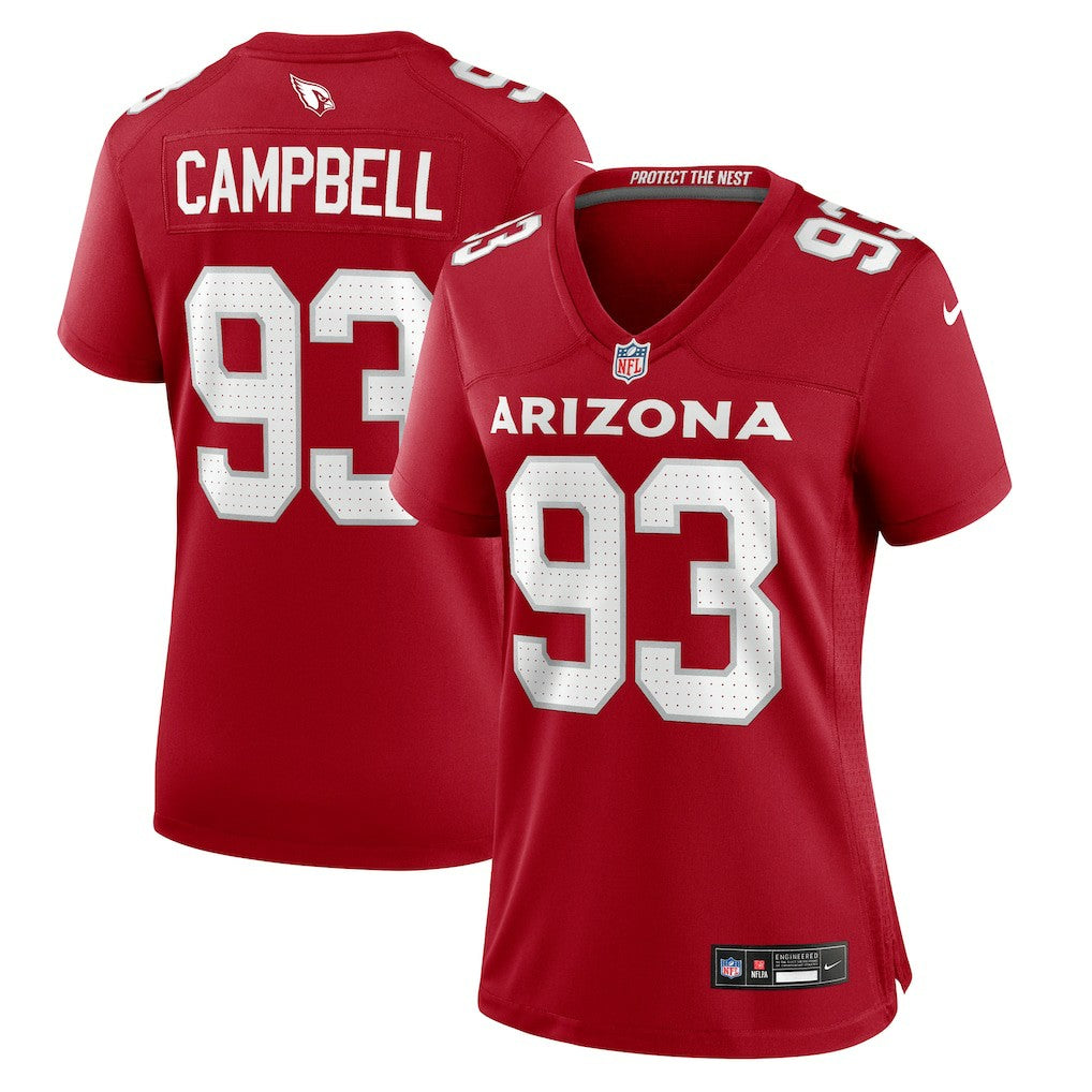 Calais Campbell Arizona Cardinals Women's Team Game Jersey - Cardinal - Nike