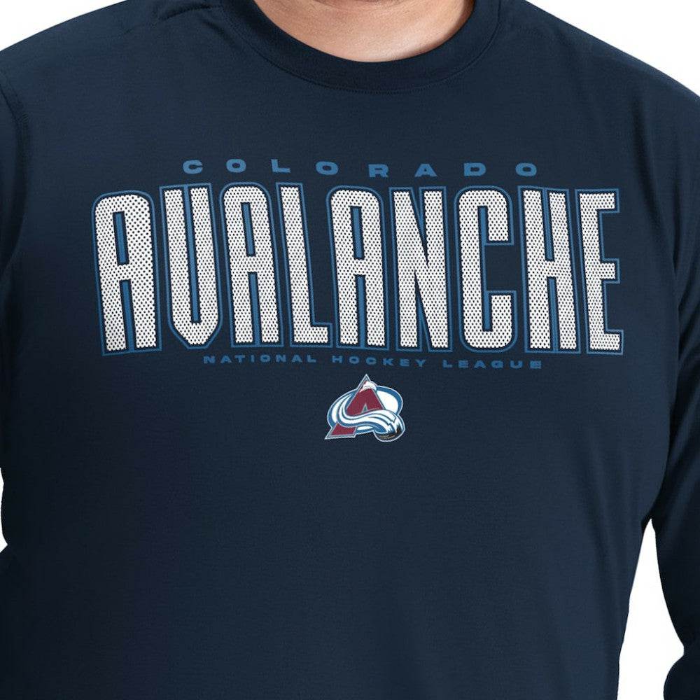 Colorado Avalanche G-III Sports by Carl Banks Adaptive Mesh Effect Long Sleeve T-Shirt - Navy | NHL discount