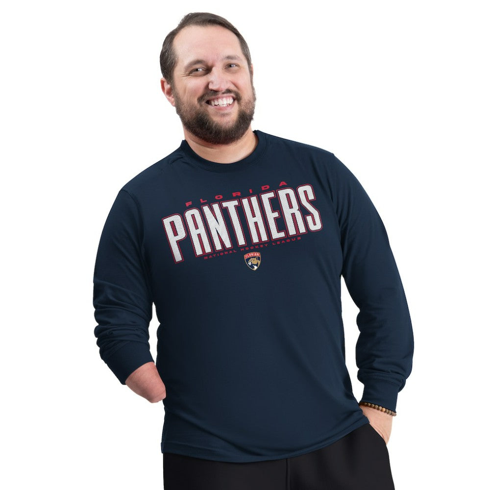 Florida Panthers G-III Sports by Carl Banks Adaptive Mesh Effect Long Sleeve T-Shirt - Navy | NHL sale