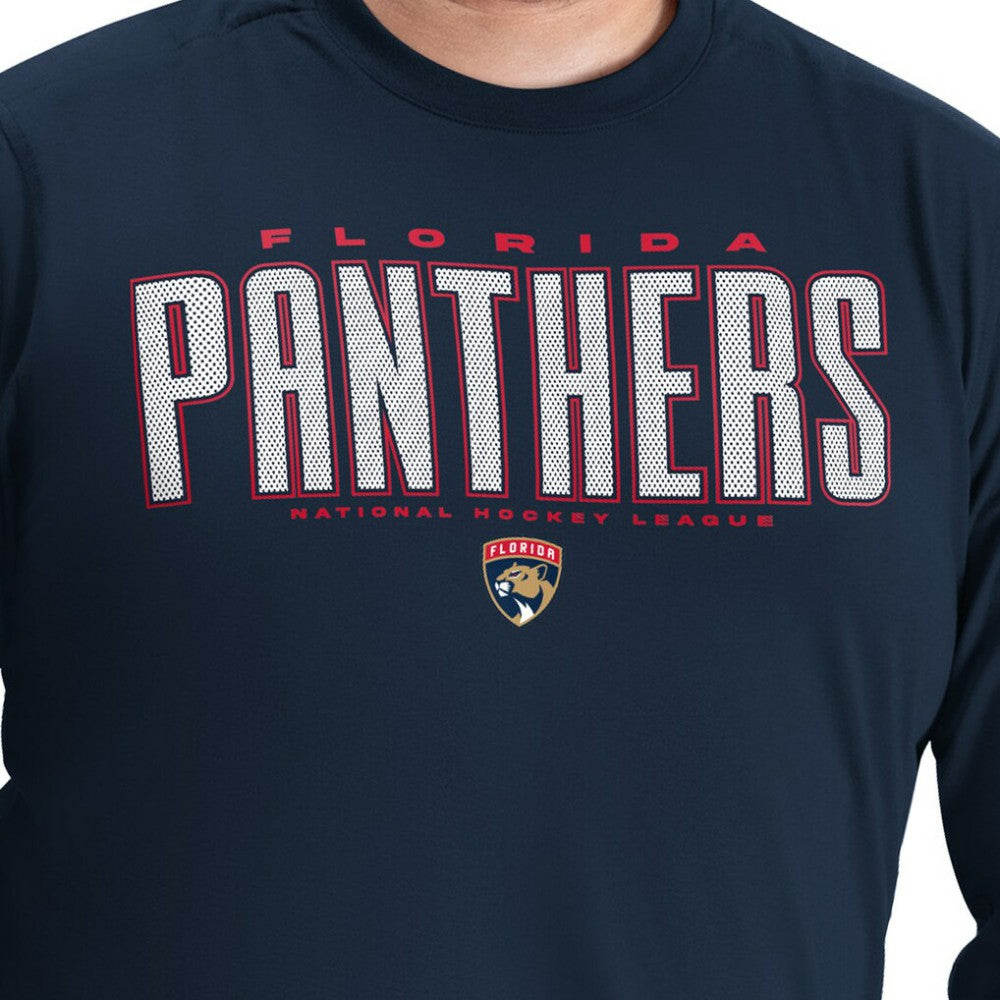 Florida Panthers G-III Sports by Carl Banks Adaptive Mesh Effect Long Sleeve T-Shirt - Navy | NHL sale