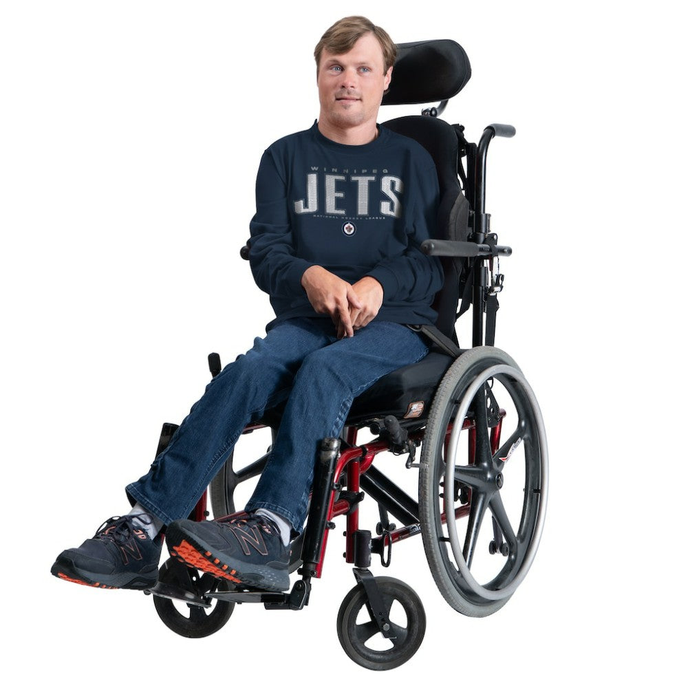 Winnipeg Jets G-III Sports by Carl Banks Adaptive Mesh Effect Long Sleeve T-Shirt - Navy | NHL Clearance