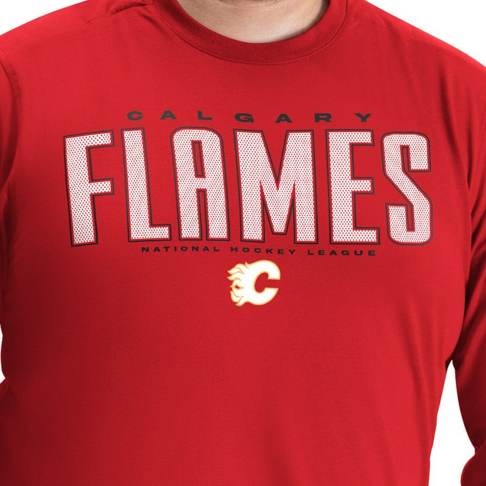 Calgary Flames G-III Sports by Carl Banks Adaptive Mesh Effect Long Sleeve T-Shirt - Red | NHL discount