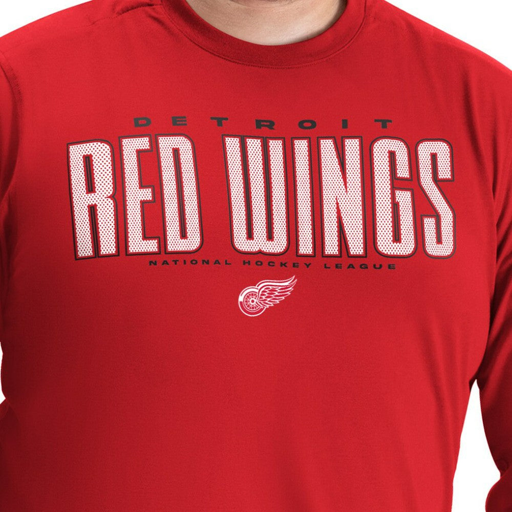 Detroit Red Wings G-III Sports by Carl Banks Adaptive Mesh Effect Long Sleeve T-Shirt - Red | NHL near me