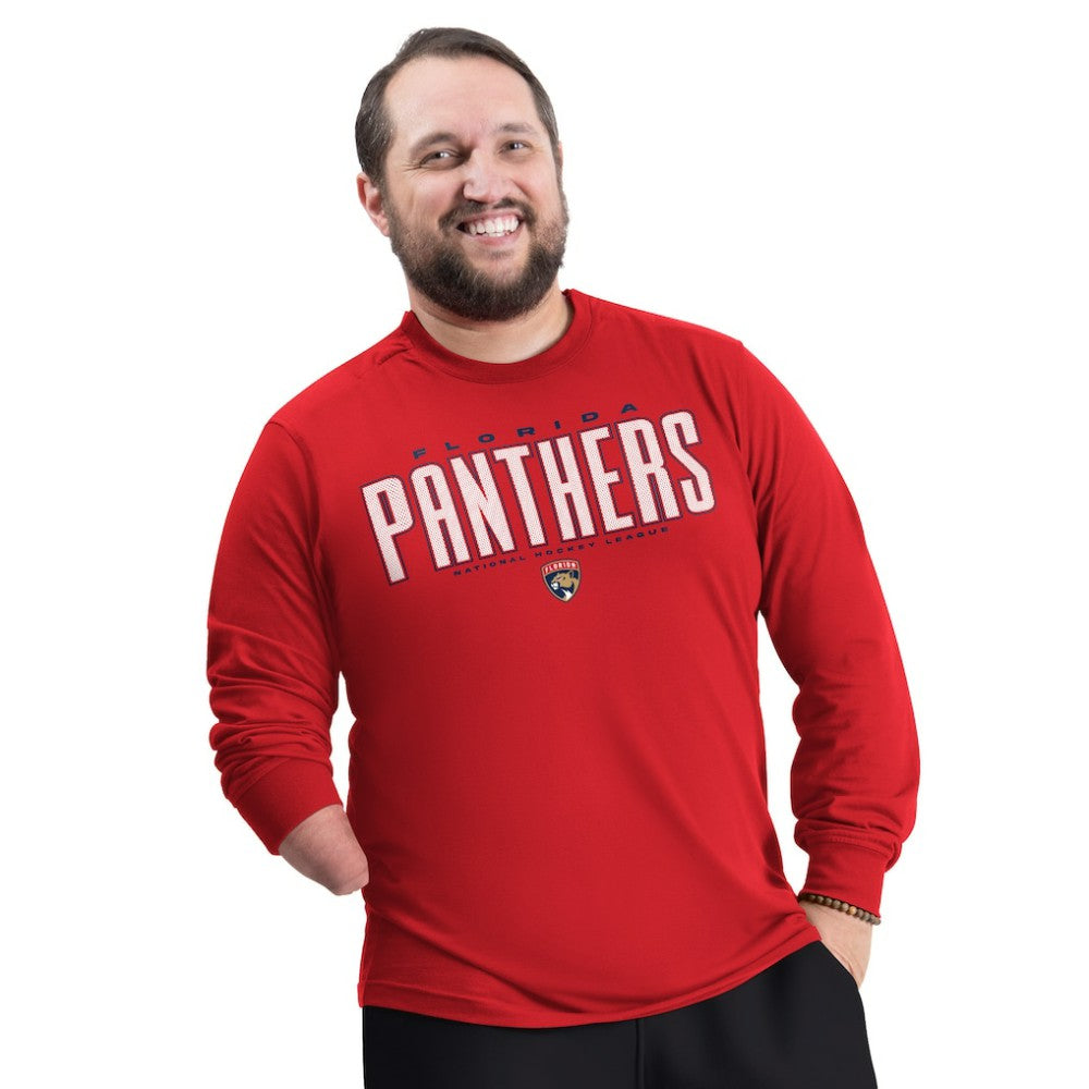Florida Panthers G-III Sports by Carl Banks Adaptive Mesh Effect Long Sleeve T-Shirt - Red | NHL on sale