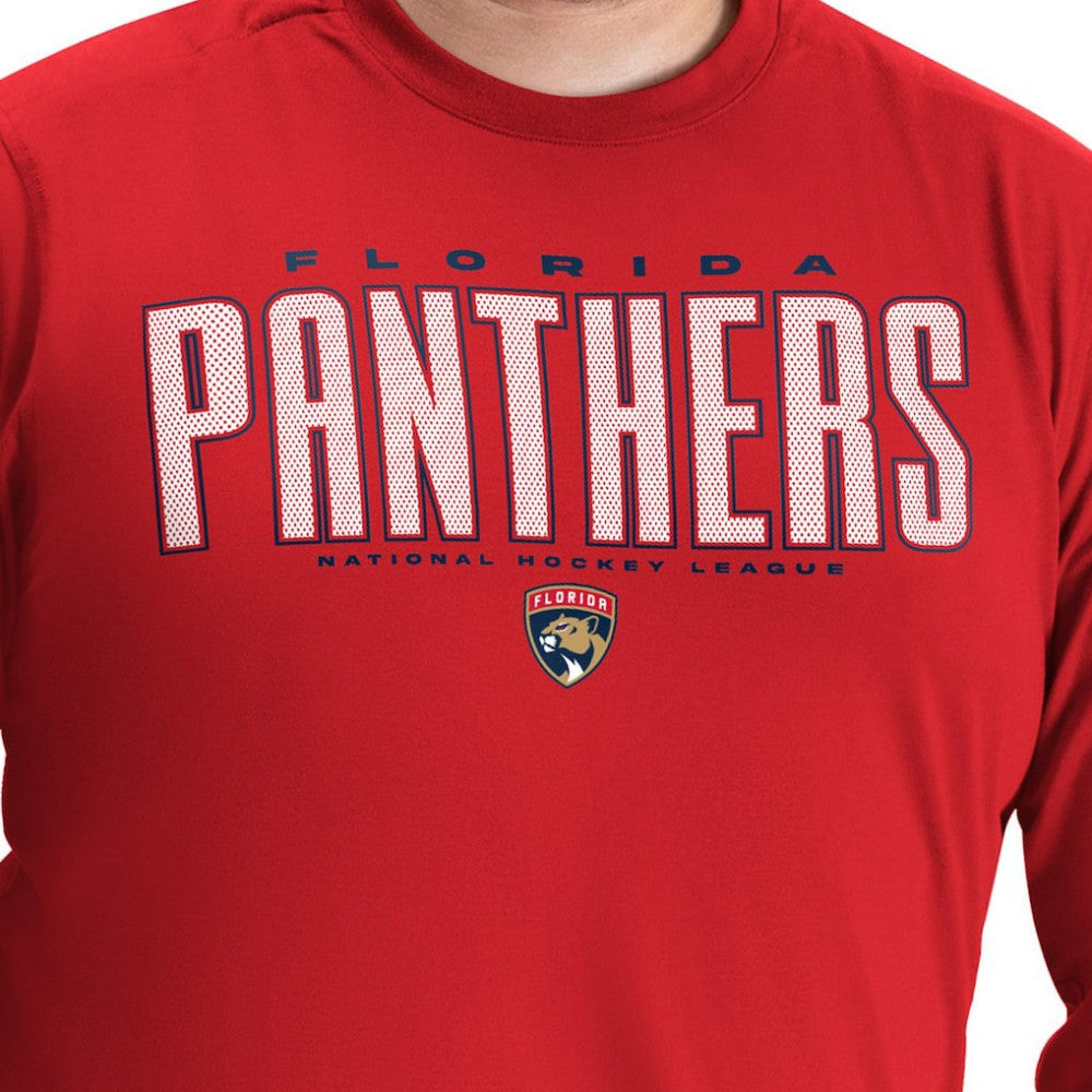 Florida Panthers G-III Sports by Carl Banks Adaptive Mesh Effect Long Sleeve T-Shirt - Red | NHL on sale