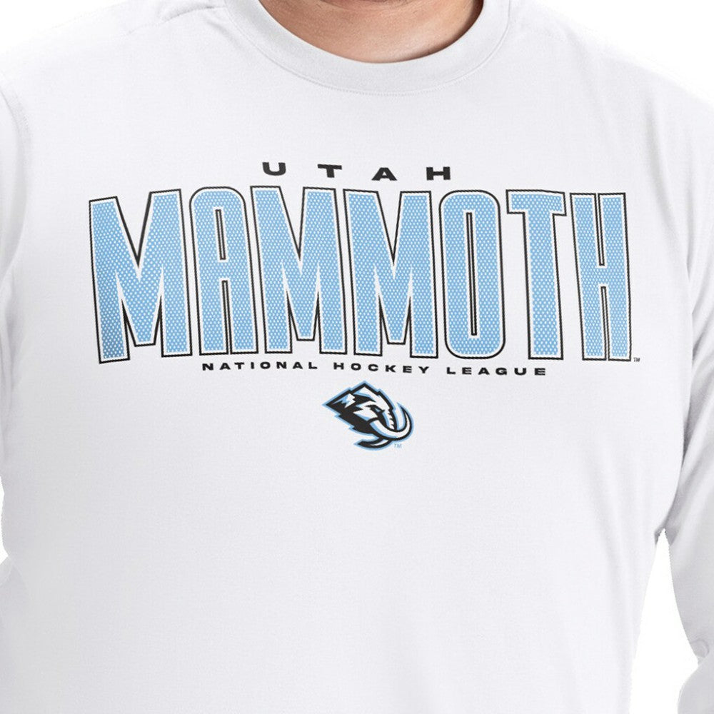 Utah Mammoth G-III Sports by Carl Banks Adaptive Mesh Effect Long Sleeve T-Shirt - White | NHL sale