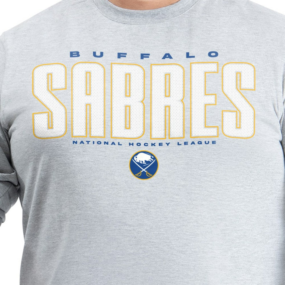 Buffalo Sabres G-III Sports by Carl Banks Adaptive Mesh Effect Long Sleeve T-Shirt - Gray | NHL discount