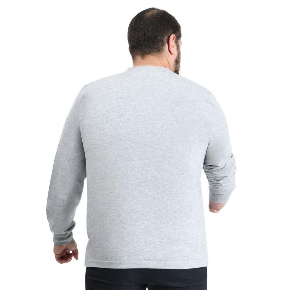 New York Islanders G-III Sports by Carl Banks Adaptive Mesh Effect Long Sleeve T-Shirt - Gray | NHL sale