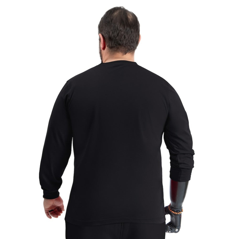 Anaheim Ducks G-III Sports by Carl Banks Adaptive Mesh Effect Long Sleeve T-Shirt - Black | NHL Lifestyle
