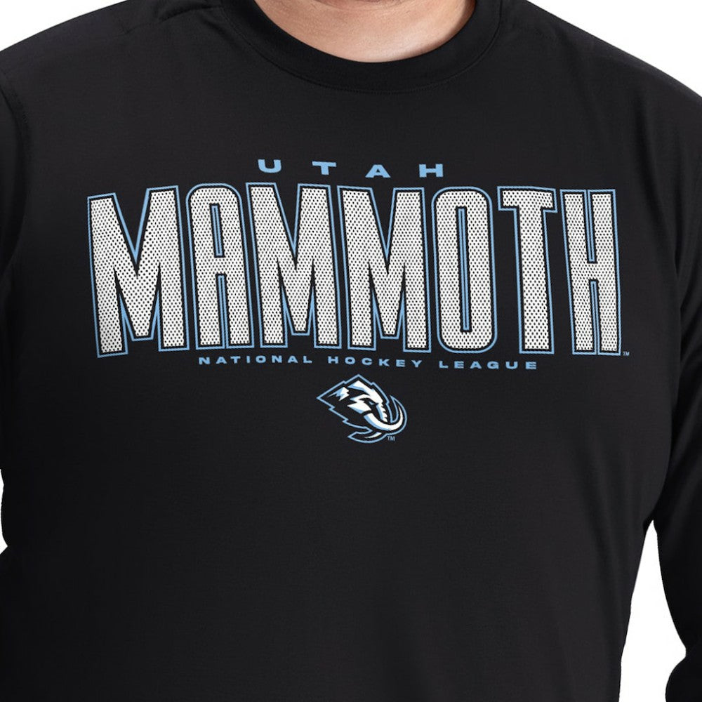 Utah Mammoth G-III Sports by Carl Banks Adaptive Mesh Effect Long Sleeve T-Shirt - Black | NHL discount