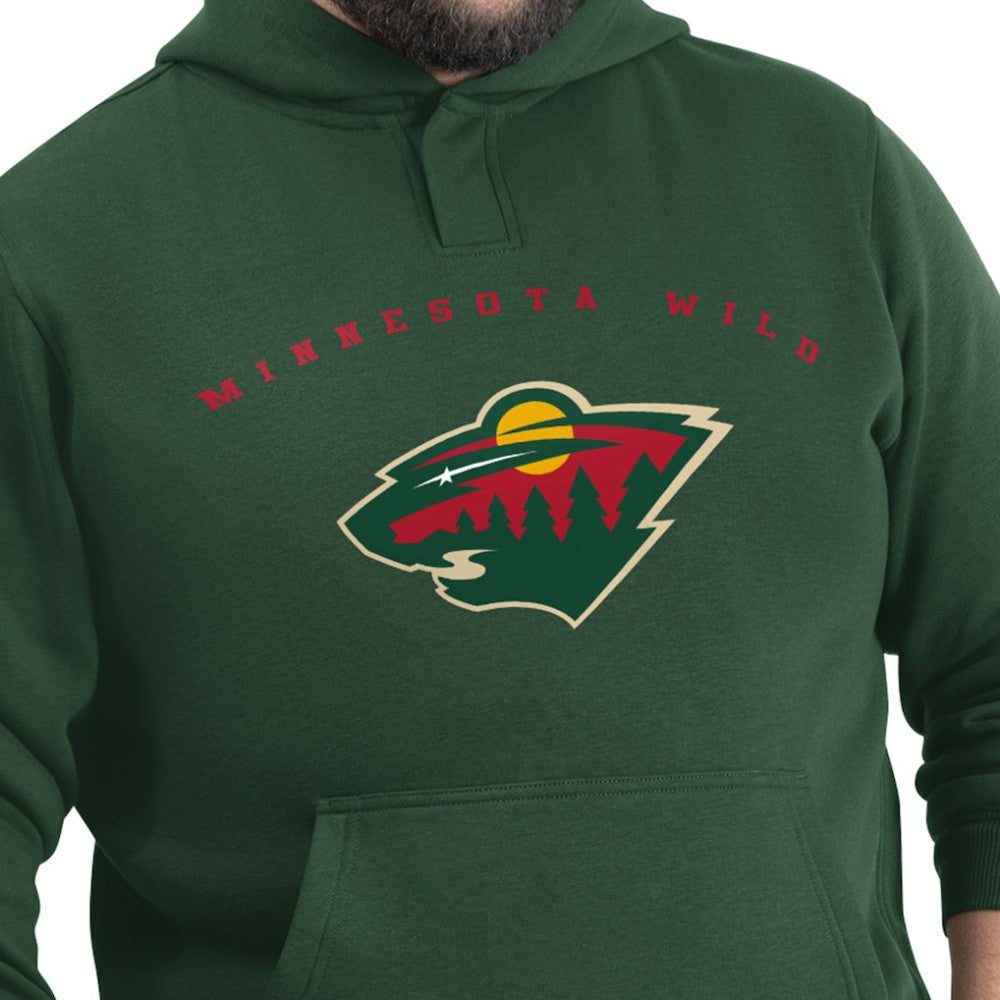 Minnesota Wild G-III Sports by Carl Banks Adaptive Classic Team Arc Fleece Hoodie - Green | NHL discount