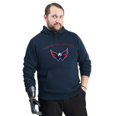 Washington Capitals G-III Sports by Carl Banks Adaptive Classic Team Arc Fleece Hoodie - Navy | NHL discount