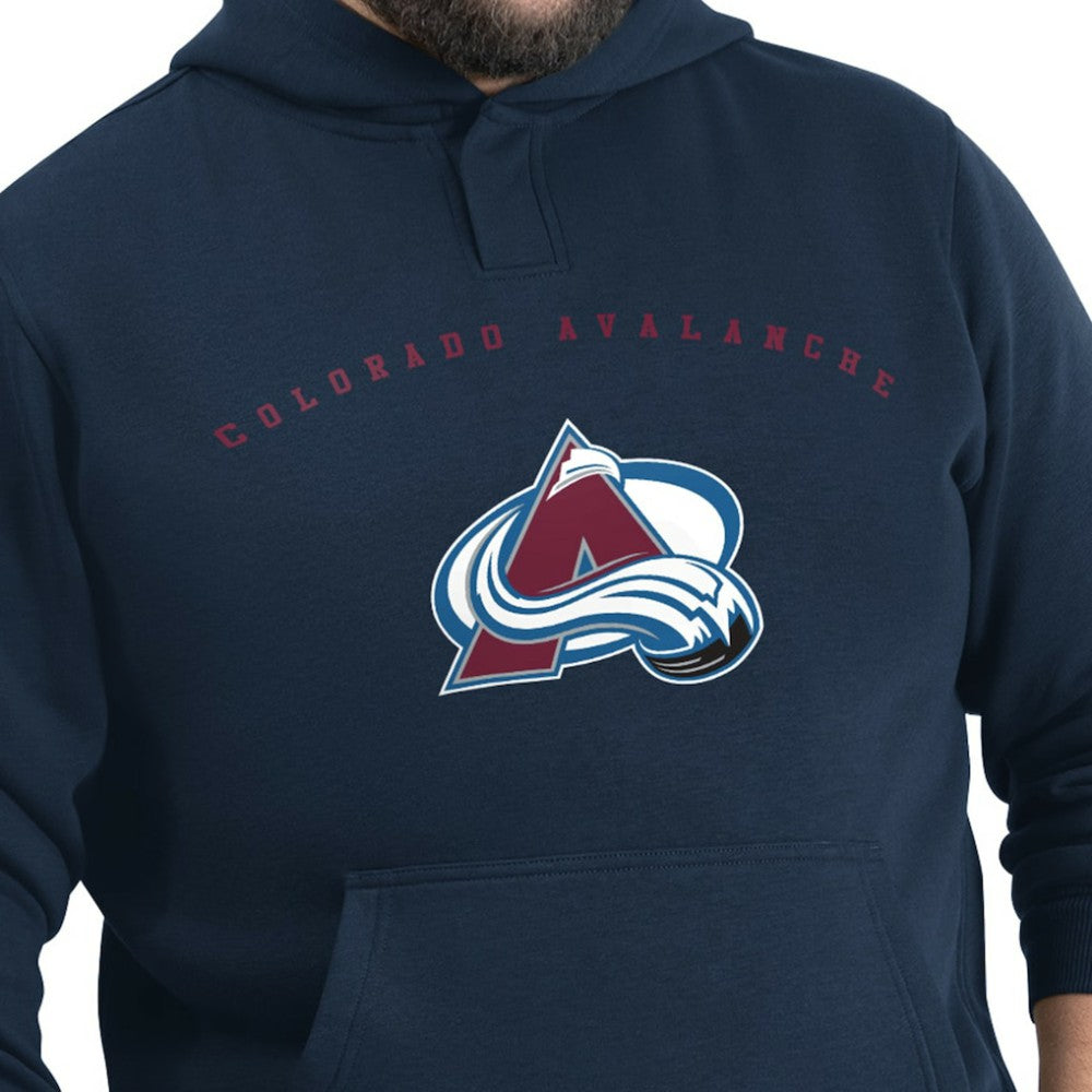 Colorado Avalanche G-III Sports by Carl Banks Adaptive Classic Team Arc Fleece Hoodie - Navy | NHL on sale