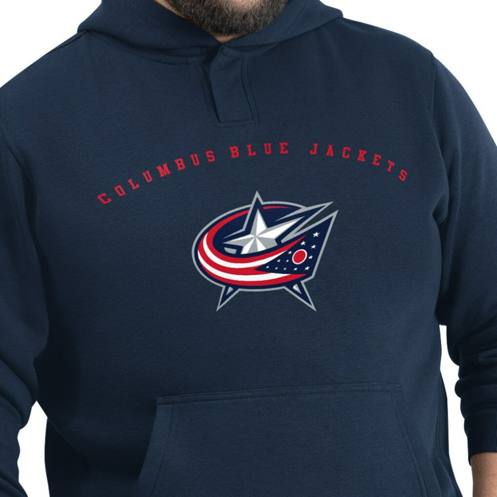 Columbus Blue Jackets G-III Sports by Carl Banks Adaptive Classic Team Arc Fleece Hoodie - Navy | NHL sale