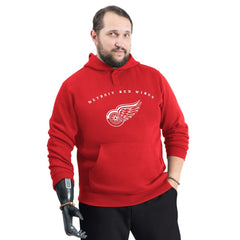 Detroit Red Wings G-III Sports by Carl Banks Adaptive Classic Team Arc Fleece Hoodie - Red | NHL Lifestyle