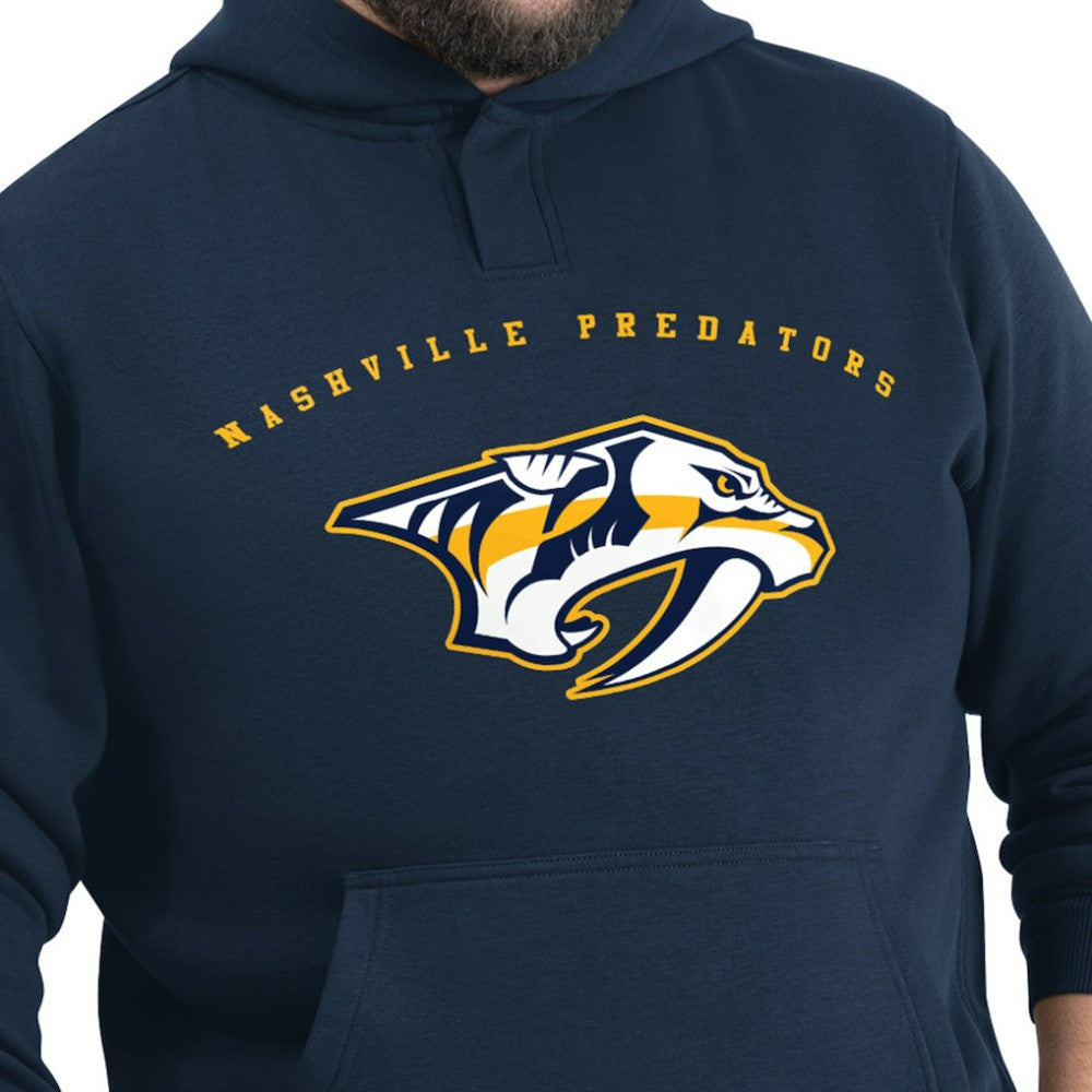 Nashville Predators G-III Sports by Carl Banks Adaptive Classic Team Arc Fleece Hoodie - Navy | NHL near me
