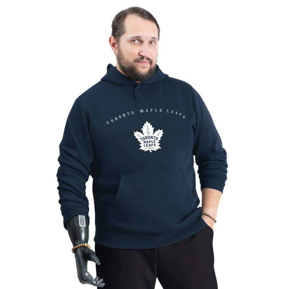 Toronto Maple Leafs G-III Sports by Carl Banks Adaptive Classic Team Arc Fleece Hoodie - Navy | NHL Clearance
