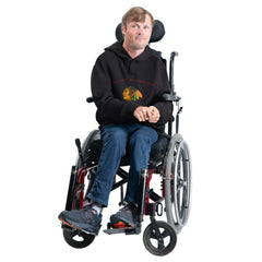 Chicago Blackhawks G-III Sports by Carl Banks Adaptive Classic Team Arc Fleece Hoodie - Black | NHL Clearance