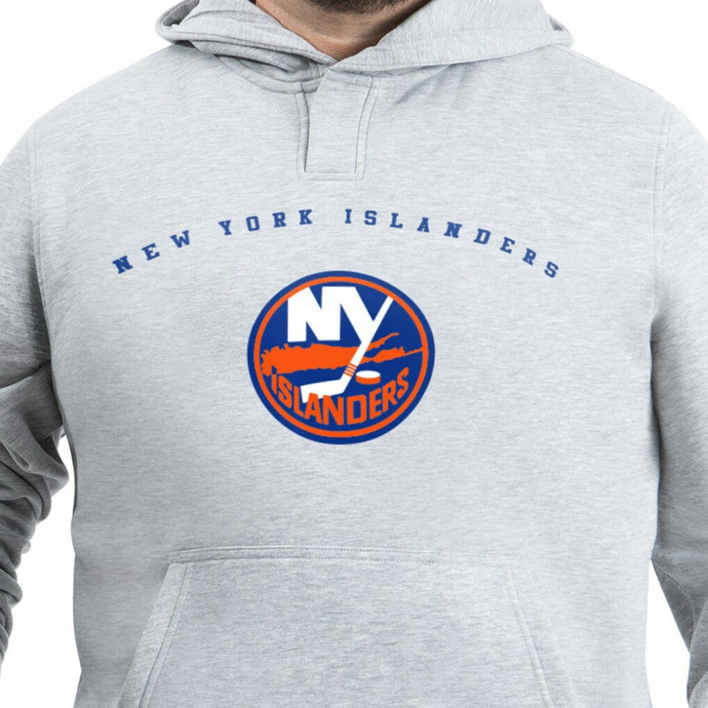 New York Islanders G-III Sports by Carl Banks Adaptive Classic Team Arc Fleece Hoodie - Gray | NHL near me