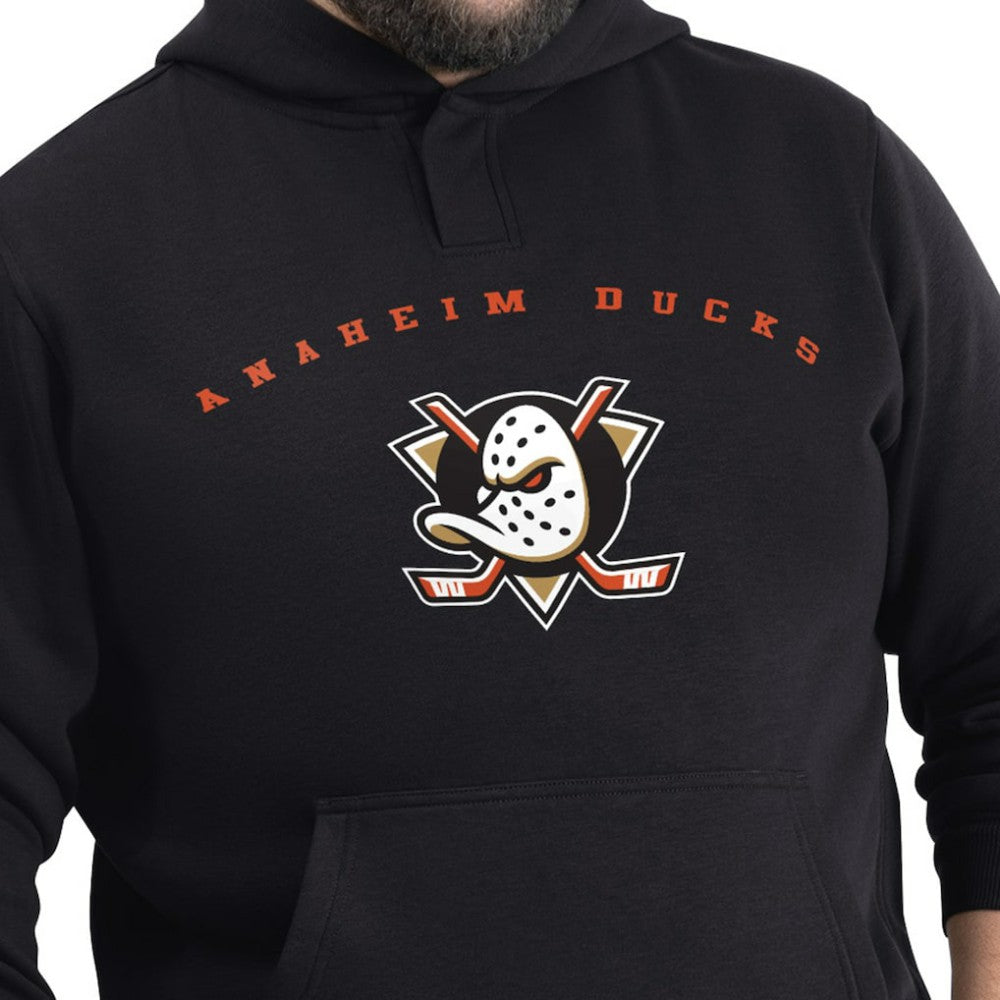 Anaheim Ducks G-III Sports by Carl Banks Adaptive Classic Team Arc Fleece Hoodie - Black | NHL near me