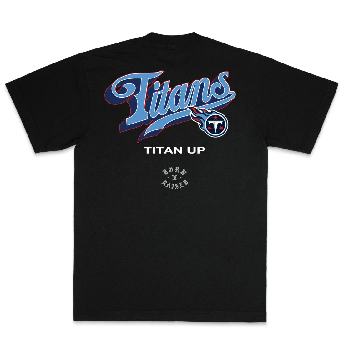 Tennessee Titans Born x Raised Unisex Pro Script T-Shirt - Black - NFL