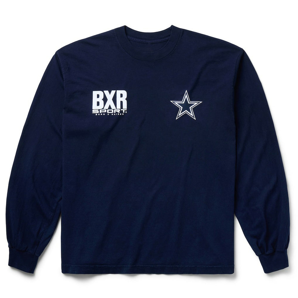 Dallas Cowboys Born x Raised Unisex Long Sleeve Local T-Shirt - Navy - NFL