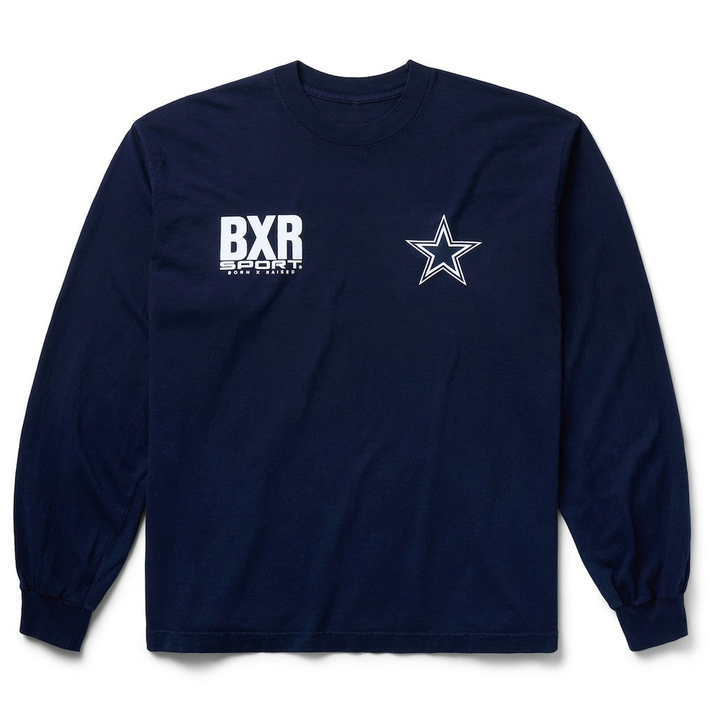 Dallas Cowboys Born x Raised Unisex Long Sleeve Local T-Shirt - Navy - NFL