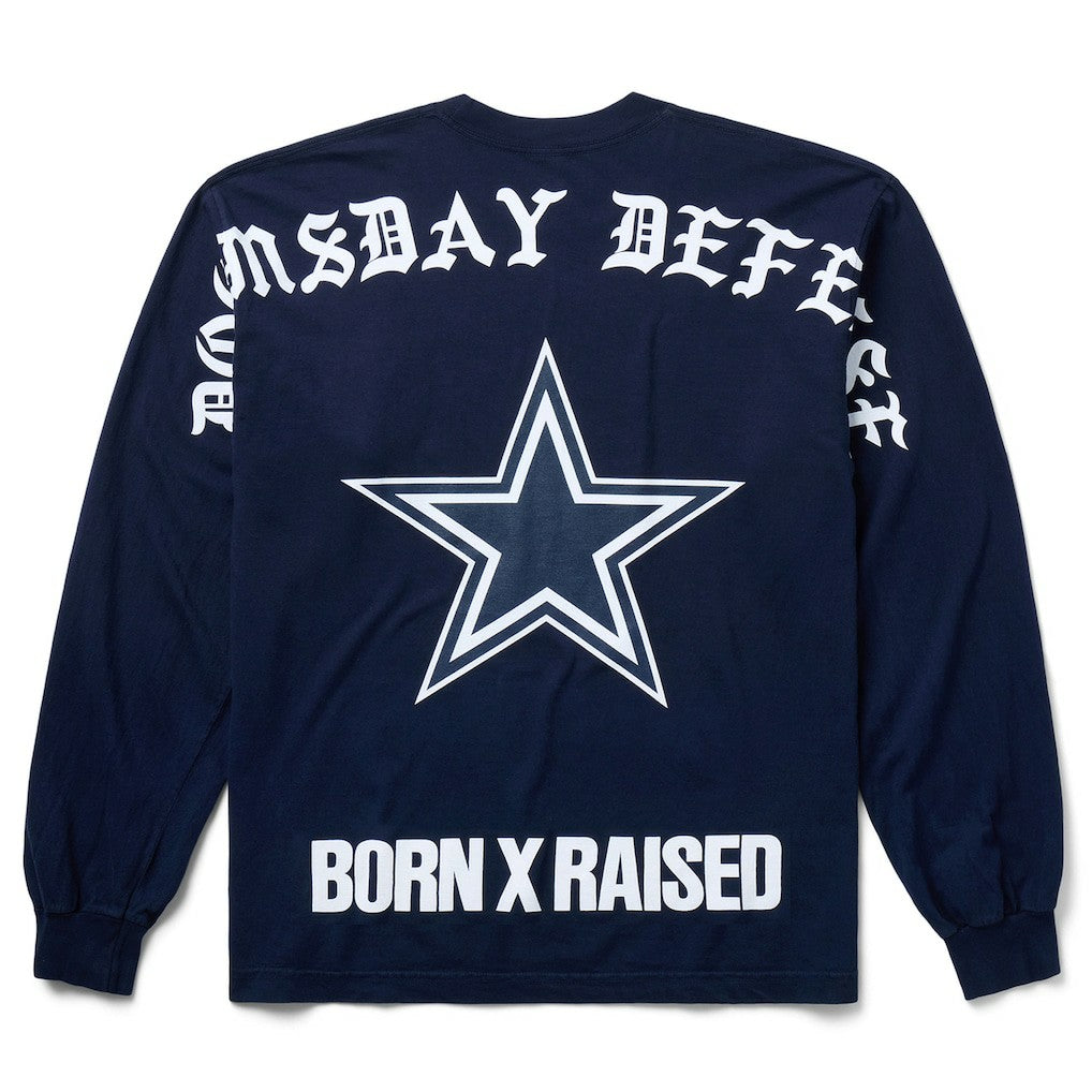 Dallas Cowboys Born x Raised Unisex Long Sleeve Local T-Shirt - Navy - NFL