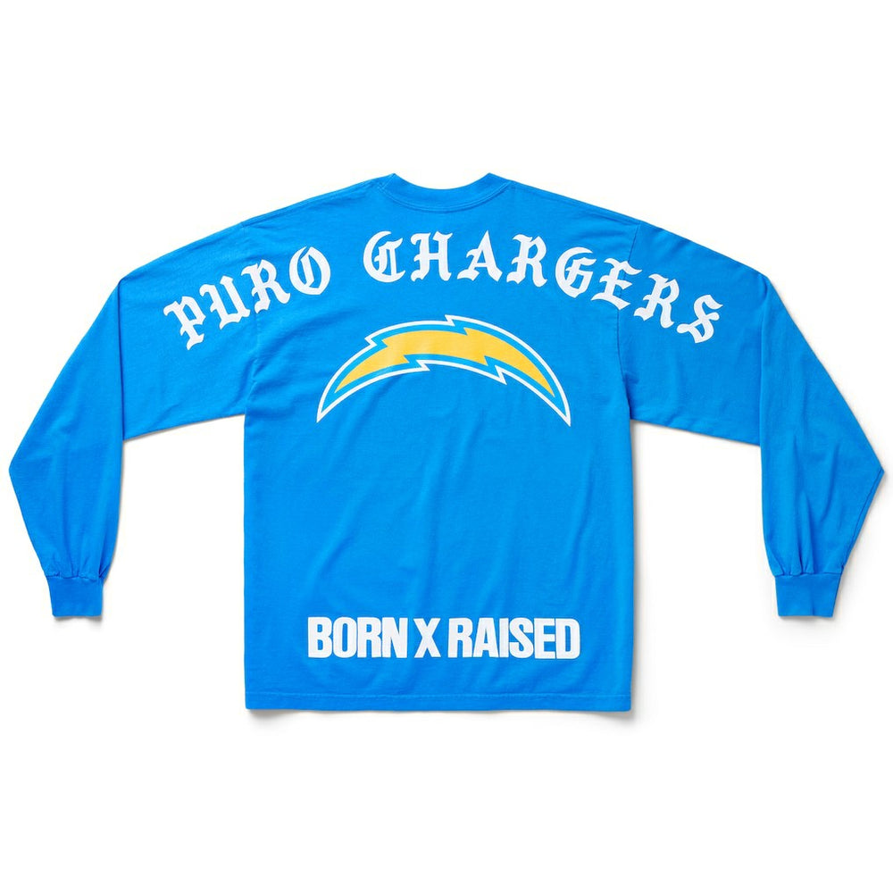 Los Angeles Chargers Born x Raised Unisex Long Sleeve Local T-Shirt - Powder Blue - NFL