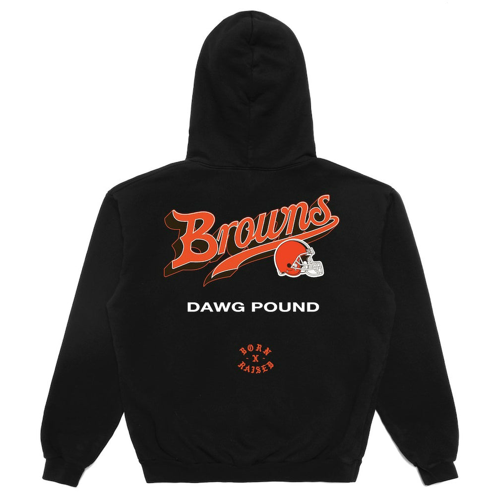 Cleveland Browns Born x Raised Unisex Pro Script Hoodie - Black - NFL
