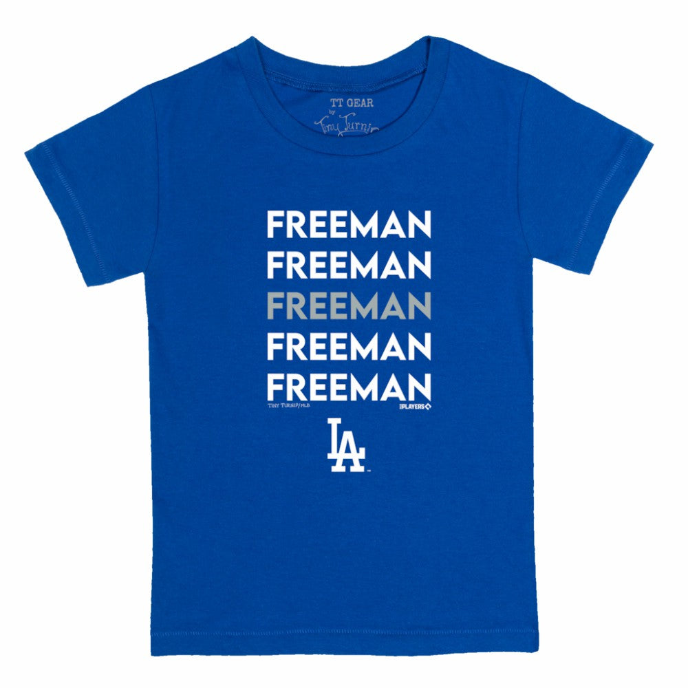 Freddie Freeman Los Angeles Dodgers Tiny Turnip Youth Stacked Graphic T-Shirt Discount