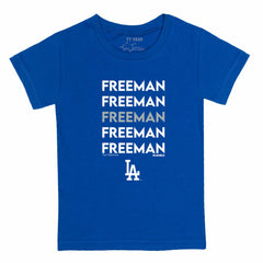 Freddie Freeman Los Angeles Dodgers Tiny Turnip Youth Stacked Graphic T-Shirt Discount