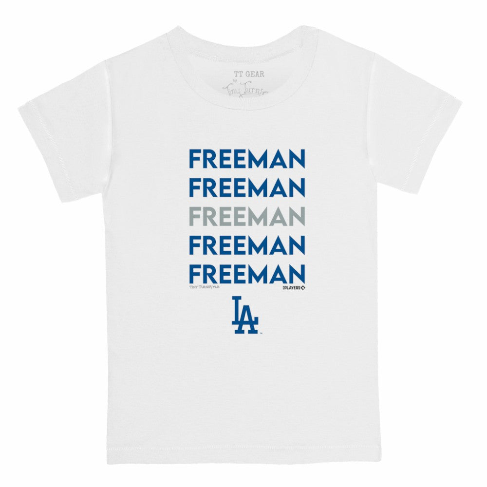 Freddie Freeman Los Angeles Dodgers Tiny Turnip Youth Stacked Graphic T-Shirt Discount