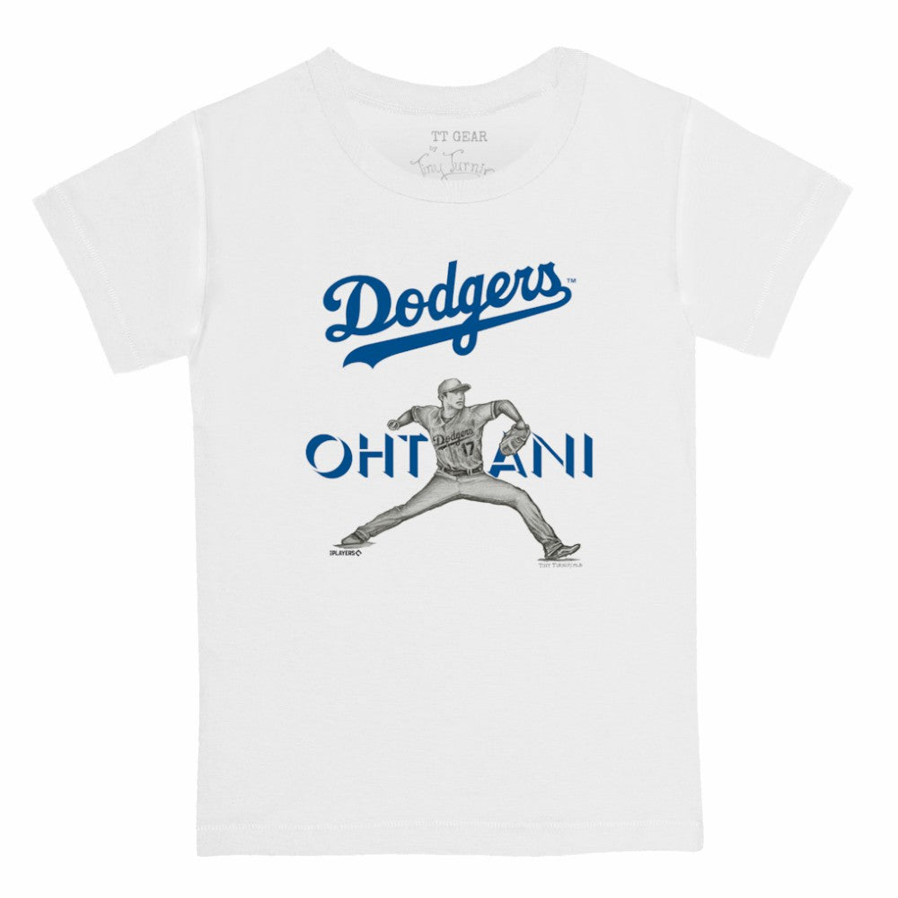 Shohei Ohtani Los Angeles Dodgers Tiny Turnip Youth Pitch Graphic T-Shirt Outlet
