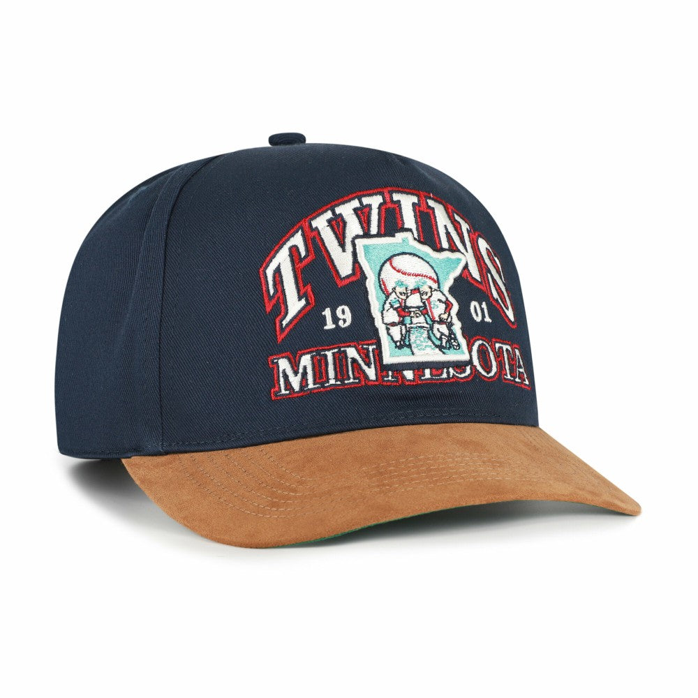 Minnesota Twins '47 Cooperstown Break Wood Suede Hitch Adjustable Hat Discount