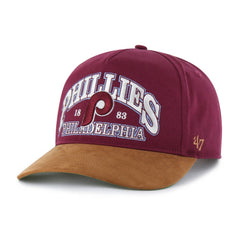 Philadelphia Phillies '47 Cooperstown Break Wood Suede Hitch Adjustable Hat Outlet