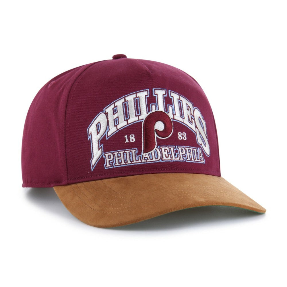Philadelphia Phillies '47 Cooperstown Break Wood Suede Hitch Adjustable Hat Outlet