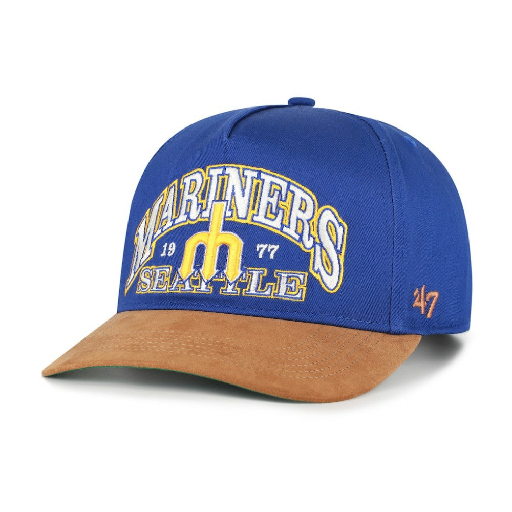 Seattle Mariners '47 Cooperstown Break Wood Suede Hitch Adjustable Hat Sale