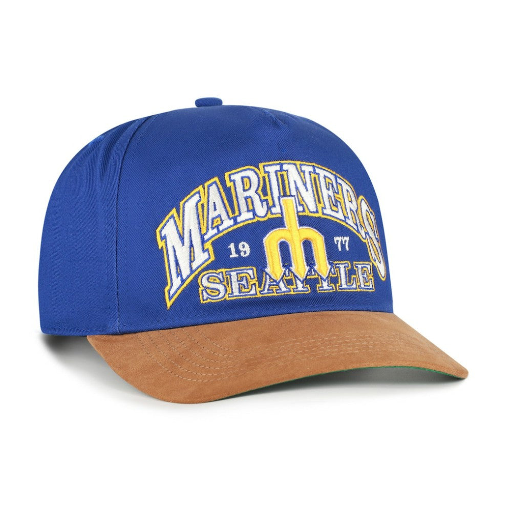 Seattle Mariners '47 Cooperstown Break Wood Suede Hitch Adjustable Hat Sale