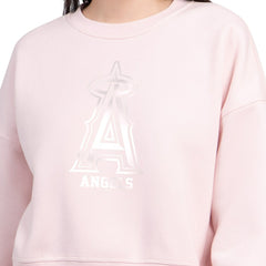 Los Angeles Angels Starter Women's Pastels Boxy Fleece Sweatshirt Outlet