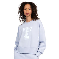 Texas Rangers Starter Women's Pastels Boxy Fleece Sweatshirt Discount