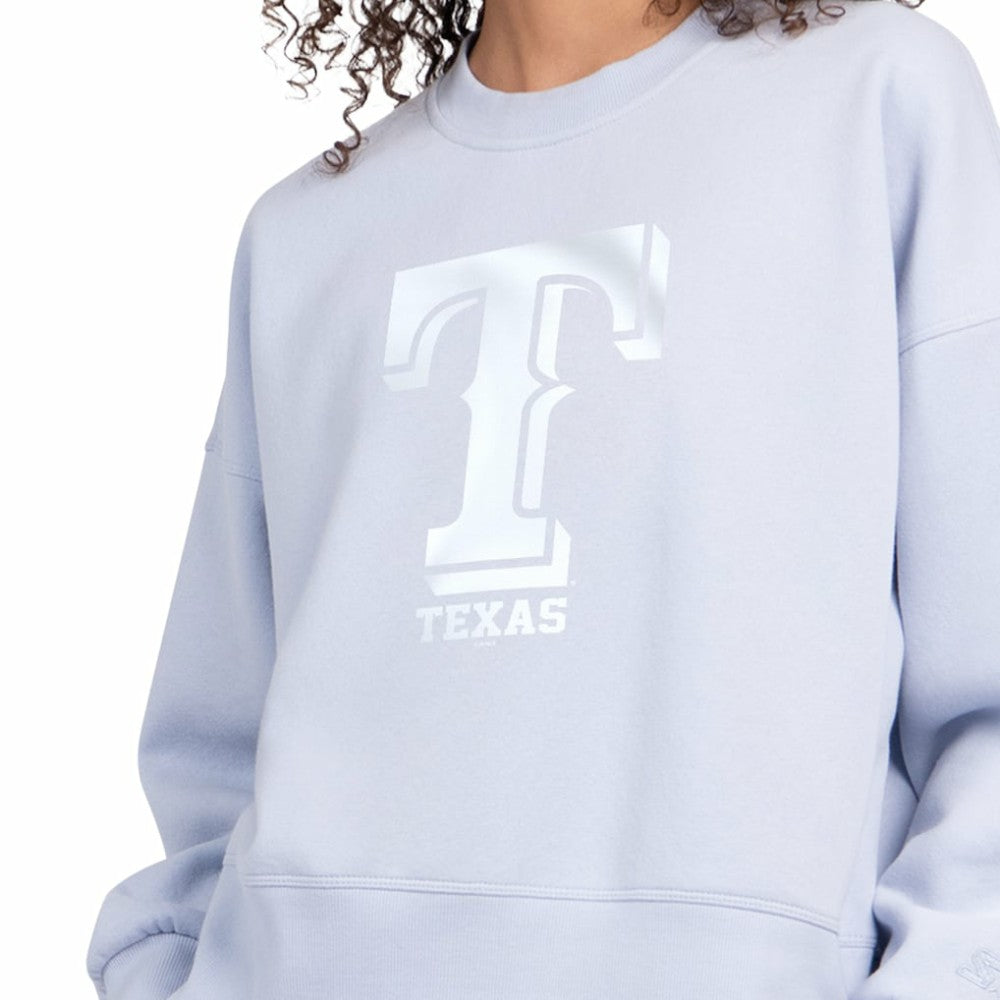 Texas Rangers Starter Women's Pastels Boxy Fleece Sweatshirt Discount