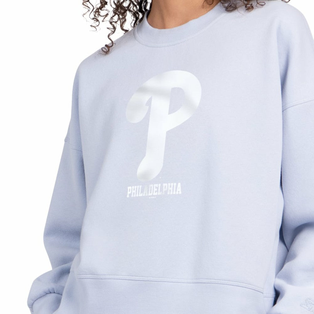 Philadelphia Phillies Starter Women's Pastels Boxy Fleece Sweatshirt Discount