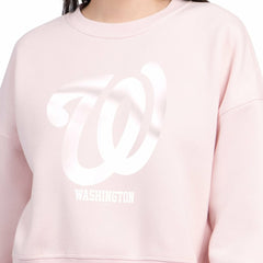 Washington Nationals Starter Women's Pastels Boxy Fleece Sweatshirt Online
